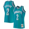Sofisticato Fascinante Trendy Larry Johnson Charlotte Hornets 1996/97 Hardwood Classics NBA 75th Anniversary Diamond Swingman Jersey Teal per gli appassionati