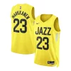 Splendido Ottimo Lauri Markkanen Utah Jazz Nike Unisex Swingman Jersey Association Edition Gold per gli appassionati