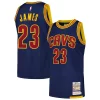 Duraturo Gorgeous LeBron James Cleveland Cavaliers 2015/16 Hardwood Classics Authentic Jersey Navy per gli appassionati