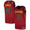 Eccezionale Gorgeous LeBron James Cleveland Cavaliers Nike Swingman Player Jersey Icon Edition Wine per gli appassionati