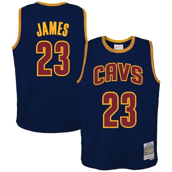 Duraturo Lussuoso LeBron James Cleveland Cavaliers Youth 2008/09 Hardwood Classics Swingman Jersey Navy per gli appassionati