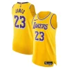 Classico LeBron James Los Angeles Lakers Nike Authentic Player Jersey Icon Edition Gold per gli appassionati
