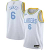Sofisticato LeBron James Los Angeles Lakers Nike Swingman Jersey Classic Edition White per gli appassionati