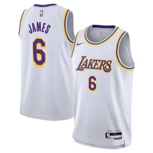 Attraente Delizioso Versatile LeBron James Los Angeles Lakers Nike Youth Performance Swingman Jersey Association Edition White per gli appassionati