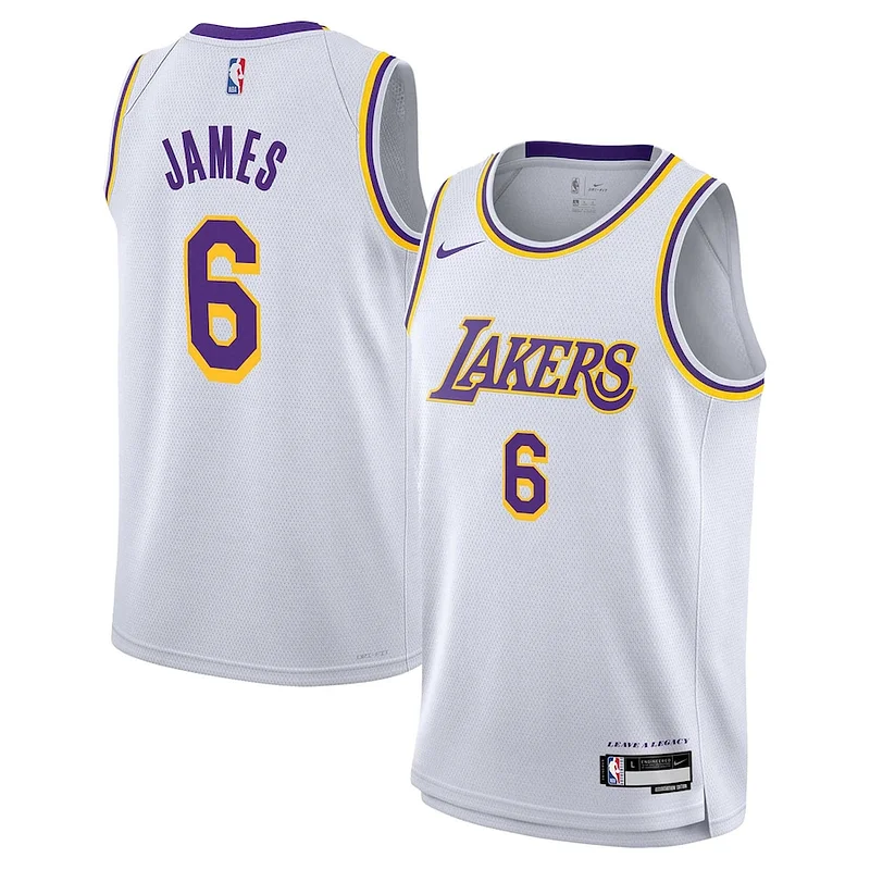 Attraente Delizioso Versatile LeBron James Los Angeles Lakers Nike Youth Performance Swingman Jersey Association Edition White per gli appassionati
