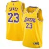 Accattivante Magnifico Classico LeBron James Los Angeles Lakers Nike Youth Swingman Jersey Icon Edition Gold per gli appassionati