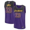Trendy Cool LeBron James Los Angeles Lakers Youth 2024/25 Fast Break Player Jersey City Edition Purple per gli appassionati