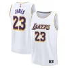 Robusto LeBron James Los Angeles Lakers Youth Fast Break Replica Player Jersey Association Edition White per gli appassionati
