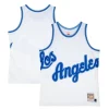 Stupendo Accattivante Los Angeles Lakers Hardwood Classics Blown Out Fashion Jersey White per gli appassionati