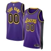 Splendido Magnifico Los Angeles Lakers Jordan Brand Unisex 2022/23 Swingman Custom Jersey Statement Edition Purple per gli appassionati