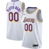 Splendido Carino Attraente Los Angeles Lakers Nike 2020/21 Swingman Custom Jersey Association Edition White per gli appassionati