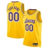 Moderno Carino Los Angeles Lakers Nike 2021/22 Diamond Swingman Custom Jersey Icon Edition Gold per gli appassionati