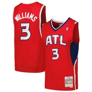 Fascinante Moderno Lou Williams Atlanta Hawks 2001/02 Hardwood Classics Swingman Jersey Red per gli appassionati
