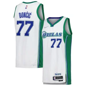 Prestigioso Raffinato Luka Dončić Dallas Mavericks Nike Swingman Player Jersey City Edition White per gli appassionati