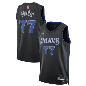 Fantastico Meraviglioso Trendy Luka Dončić Dallas Mavericks Nike Unisex 2023/24 Swingman Jersey Black City Edition per gli appassionati