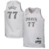 Ottimo Incantevole Elegante Luka Dončić Dallas Mavericks Nike Youth 2024/25 Swingman Player Jersey City Edition White per gli appassionati