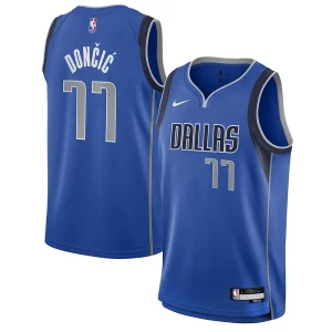 Incantevole Stupendo Elegante Luka Dončić Dallas Mavericks Nike Youth Swingman Jersey Icon Edition Blue per gli appassionati