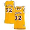 Classico Fantastico Moderno Magic Johnson Los Angeles Lakers Women's 1984/85 Hardwood Classics Swingman Jersey Gold per gli appassionati