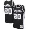 Prestigioso Manu Ginobili San Antonio Spurs 2002 03 Hardwood Classics Player Swingman Jersey Black per gli appassionati