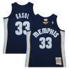 Delizioso Ottimo Fascinante Marc Gasol Memphis Grizzlies 2008/09 Hardwood Classics Swingman Throwback Jersey Navy per gli appassionati