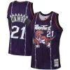 Elegante Marcus Camby Toronto Raptors 2001/02 Hardwood Classics Swingman Jersey Purple per gli appassionati