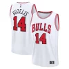 Gorgeous Matas Buzelis Chicago Bulls Fast Break Replica Player Jersey Association Edition White per gli appassionati