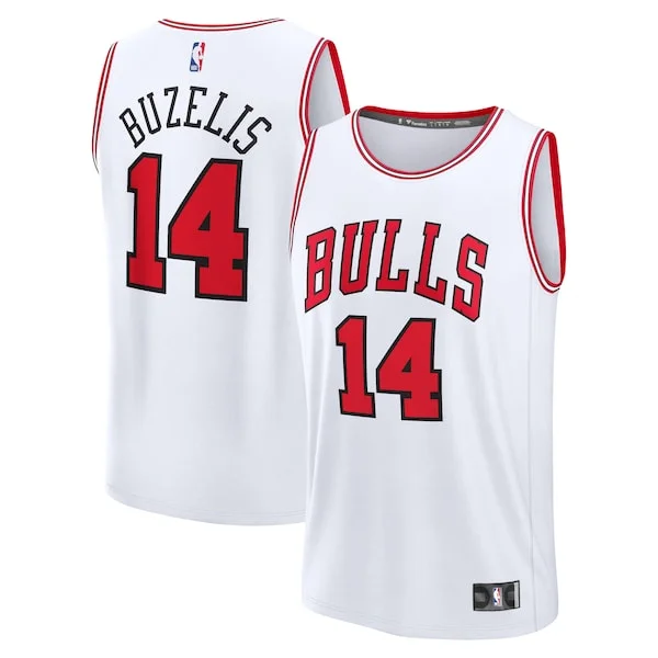 Gorgeous Matas Buzelis Chicago Bulls Fast Break Replica Player Jersey Association Edition White per gli appassionati