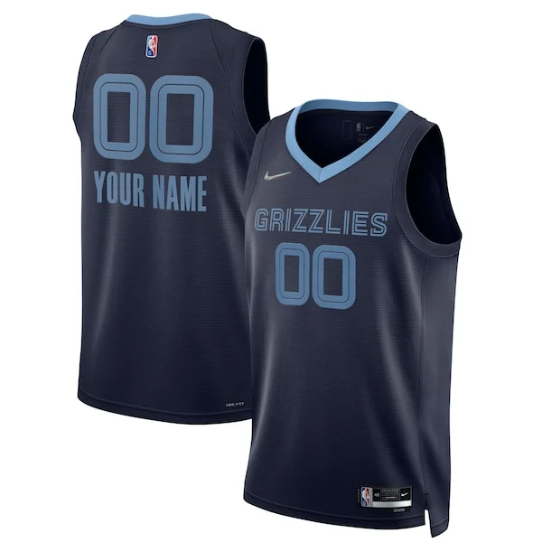 Accattivante Fantastico Memphis Grizzlies Nike 2021/22 Diamond Swingman Custom Jersey Icon Edition Navy per gli appassionati