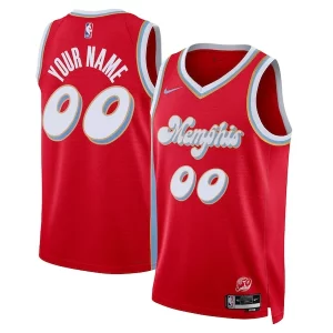 Splendido Moderno Incantevole Memphis Grizzlies Nike Unisex 2024/25 Custom Swingman Jersey City Edition Red per gli appassionati