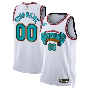 Raffinato Moderno Memphis Grizzlies Nike Unisex Adult Swingman Custom Jersey Classic Edition White per gli appassionati