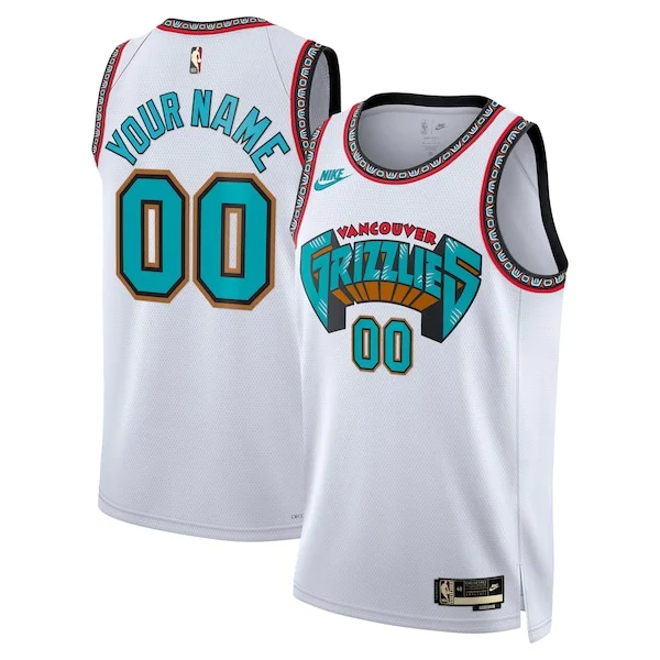Raffinato Moderno Memphis Grizzlies Nike Unisex Adult Swingman Custom Jersey Classic Edition White per gli appassionati