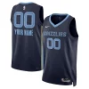 Moderno Trendy Memphis Grizzlies Nike Unisex Swingman Custom Jersey Navy Icon Edition per gli appassionati