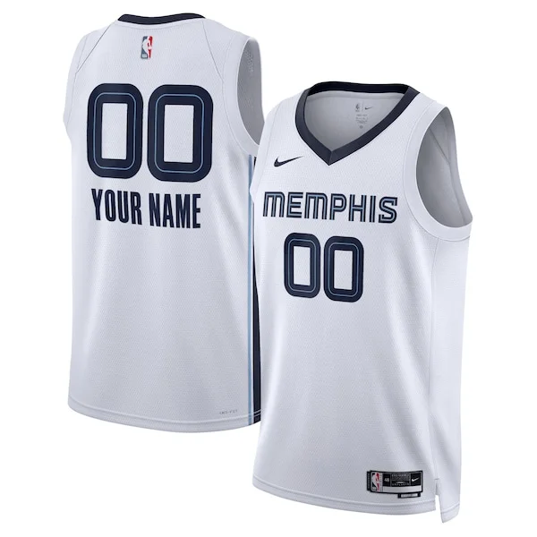 Duraturo Incantevole Pratico Memphis Grizzlies Nike Unisex Swingman Custom Jersey White Association Edition per gli appassionati