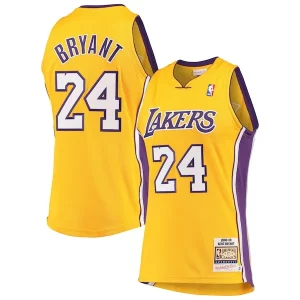 Versatile Attraente Men's Los Angeles Lakers Kobe Bryant Gold Hardwood Classics 2008 09 Authentic Jersey per gli appassionati