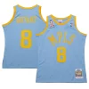 Trendy Men's Los Angeles Lakers Kobe Bryant Powder Blue 2001/02 Hardwood Classics Authentic Player Jersey per gli appassionati