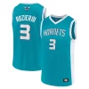 Robusto Men's Terry Rozier Teal Charlotte Hornets Player Jersey per gli appassionati