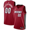 Ottimo Miami Heat Jordan Brand Swingman Custom Jersey Statement Edition Red per gli appassionati