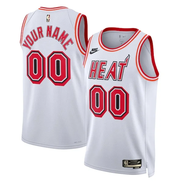 Cool Trendy Duraturo Miami Heat Nike Unisex 2022/23 Custom Swingman Jersey Classic Edition White per gli appassionati