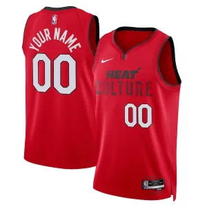 Magnifico Delizioso Gorgeous Miami Heat Nike Unisex 2024/25 Custom Swingman Jersey City Edition Red per gli appassionati
