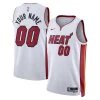 Moderno Sofisticato Delizioso Miami Heat Nike Unisex Swingman Custom Jersey White Association Edition per gli appassionati
