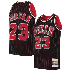 Accattivante Lussuoso Cool Men's Chicago Bulls Michael Jordan Black 1996/97 Hardwood Classics Authentic Jersey per gli appassionati