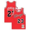Trendy Michael Jordan Chicago Bulls Preschool Hardwood Classics 1984/85 Authentic Swingman Jersey Red per gli appassionati