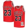 Elegante Comodo Michael Jordan Chicago Bulls Youth Hardwood Classics 1997/98 Authentic Jersey Red per gli appassionati