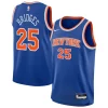 Cool Magnifico Mikal Bridges New York Knicks Nike Youth Swingman Jersey Icon Edition Blue per gli appassionati