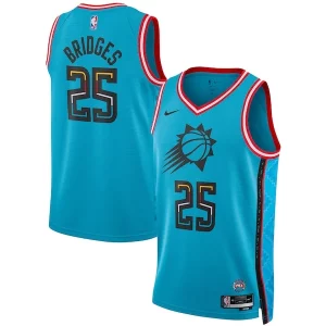 Meraviglioso Lussuoso Magnifico Mikal Bridges Phoenix Suns Nike Unisex 2022/23 Swingman Jersey City Edition Turquoise per gli appassionati