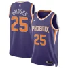 Cool Mikal Bridges Phoenix Suns Nike Unisex Swingman Jersey Icon Edition Purple/White per gli appassionati