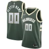 Versatile Bellissimo Resistente Milwaukee Bucks Nike Swingman Custom Jersey Green Icon Edition per gli appassionati