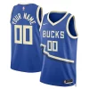 Accattivante Versatile Delizioso Milwaukee Bucks Nike Unisex 2024/25 Custom Swingman Jersey City Edition Royal per gli appassionati