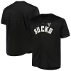 Moderno Carino Milwaukee Bucks Profile Big & Tall Pop Jersey Black per gli appassionati