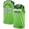 Classico Minnesota Timberwolves Jordan Brand Swingman Custom Jersey Statement Edition Green per gli appassionati